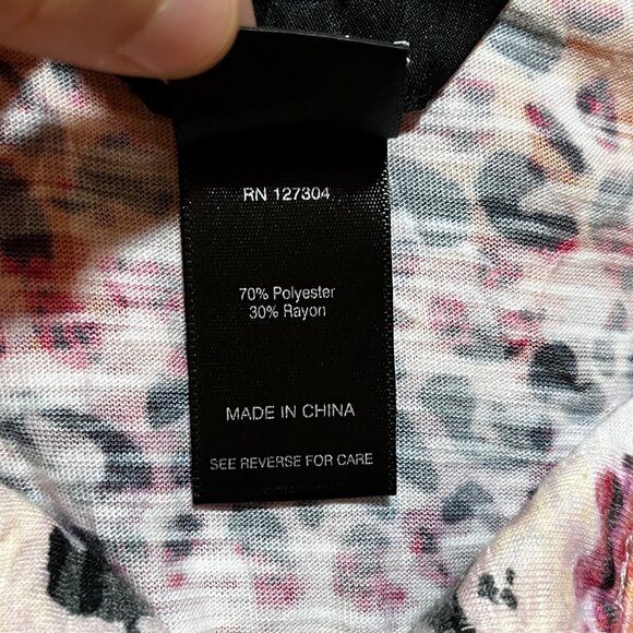 Ali Miles Women's Rainbow Leopard Burnout Button Shirt L Art to Wear Maximalist - Picture 5 of 10